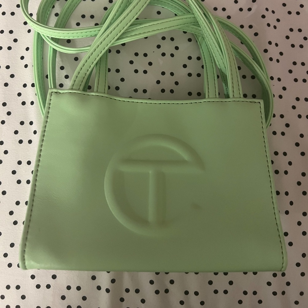 Telfar mini in mint green
